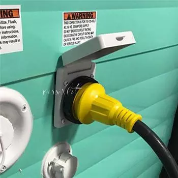 Кабель питания для автофургона, электрический замок с поворотным креплением, белый, с водонепроницаемой крышкой, 125 В, 30 А, новые адаптеры, розетки, автомобильные аксессуары, новые белый