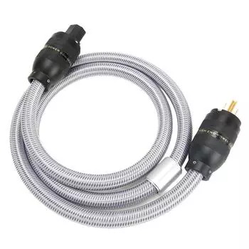 Кабель питания HiFi из чистой меди с золотым покрытием, двойной экран, шнур питания Phille для усилителя 100 US Plug