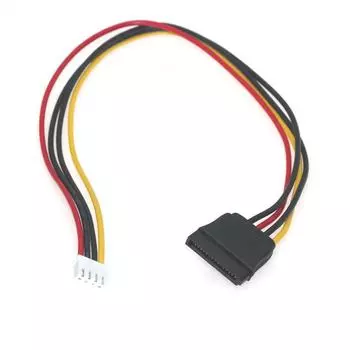 Кабель питания ITX: Адаптер SATA 15P Female на XH2.54 4P Female null