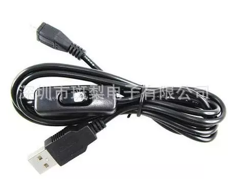 Кабель питания Micro USB для Raspberry Pi с переключателем для легкого включения/выключения Spotear