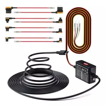 Кабель питания прямого подключения VANTRUE VP01 для порта регистратора привода, 3-жильный кабель постоянного тока, блокировка ACC, настройка таймера, защита от низкого напряжения