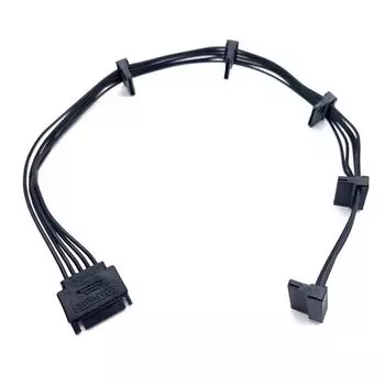 Кабель питания SATA от 1 штекера до 5 штырей SATA/4PIN Удлинительный кабель SATA для жесткого диска/HDD/SSD