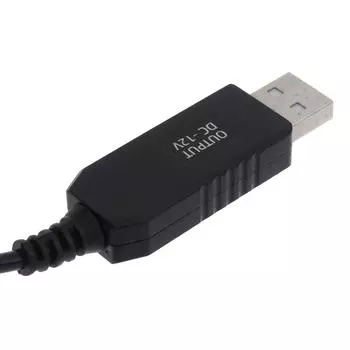 Кабель питания USB DC 5 В - 12 В для повышения напряжения (1 метр) Кабель-адаптер блока питания Широко используемый повышающий преобразователь напряжения