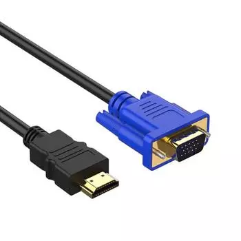 Кабель-преобразователь высокой четкости HDMI-VGA: Подключите устройства HDMI к дисплеям VGA 1 meter чёрный