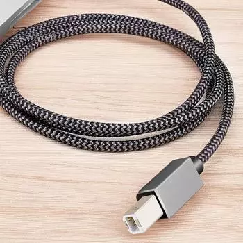 Кабель принтера, высокоскоростная стабильная передача, 1 м/2 м/3 м, удлинительный кабель принтера серебристого цвета для сканера 1M