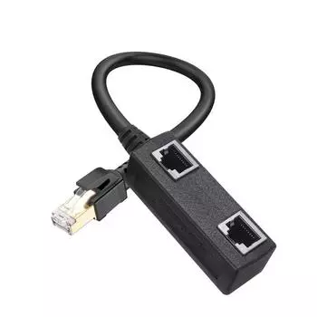 Кабель-разветвитель Ethernet RJ45 Rj45 1 штекер на 2 гнезда порта Lan Ethernet Кабель-адаптер сетевого разветвителя
