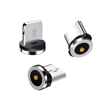 Кабель с магнитной вилкой типа C, вилка Micro USB C, кабель для быстрой зарядки, адаптер для мобильного телефона iPhone, Samsung, Xiaomi, Huawei, вилка для зарядного устройства