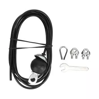 Кабель-шкив, стальная проволока толщиной 5 мм, грузоподъемность 220,5 фунтов, простая установка, сменный кабель для спортзала