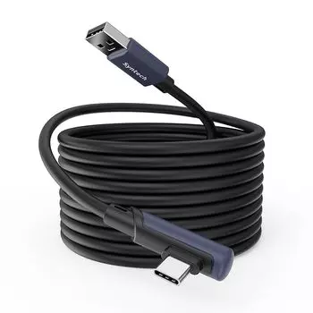 Кабель Syntech Link длиной 5 м, совместимый с аксессуарами Oculus/Meta Quest 3S/Meta 3, Quest2/Pro/Pico 4/Ultra и ПК/SteamVR, быстрая передача данных с ПК