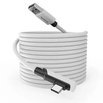 Кабель Syntech Link длиной 6 м, совместимый с аксессуарами Oculus/Meta Quest 3S/Meta 3, Quest2/Pro/Pico 4/Ultra и ПК/SteamVR, быстрая передача данных с ПК