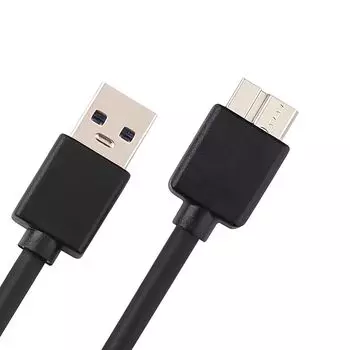 Кабель SZSL USB3.0 Кабель для жесткого диска USB-A (штекер) — MicroB (штекер) Micro B Быстрая передача данных и быстрая зарядка Совместимость с внешними HDD/SSD/жесткими дисками