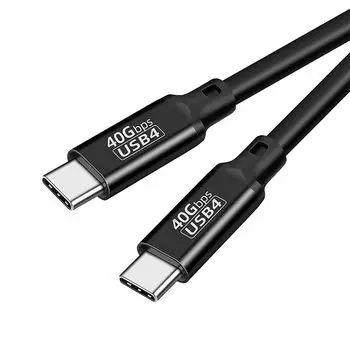 Кабель Thunderbolt 4 длиной 0,2 м, совместимый с USB4 Popolier [сертификация USB-IF / выходная мощность 240 Вт, высокоскоростная передача данных 40 Гбит/с / видеовыход 8K при 60 Гц]