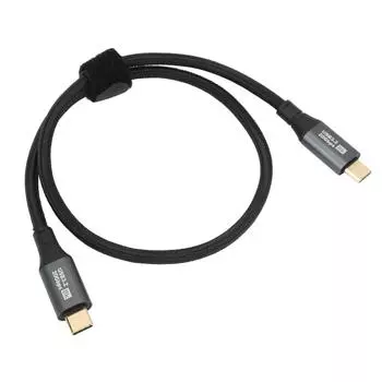 Кабель Type C-Type C PD100W 20 В 5 А 20 Гбит/с 8 К 60 Гц Кабель передачи данных Type C в оплетке для телефона IOS 15 0.5m / 1.6ft