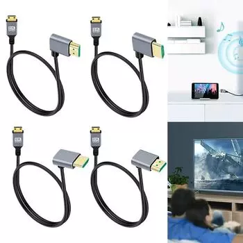 Кабель-удлинитель Mini HDMI-совместимый к HDMI-совместимому 48 Гбит/с 0,5/1/2 м Кабель-конвертер 4K@120 Гц 8K@60 Гц 0.5M