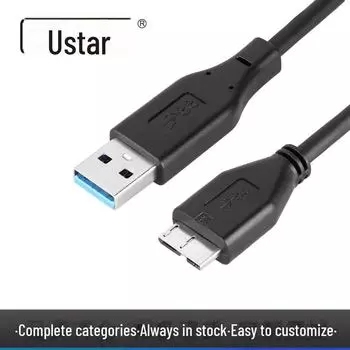 Кабель USB 3.0 A Male to Microphone MIC Computer, высокоскоростной кабель USB 3.0 для жесткого диска и концентратора 0.5M чёрный