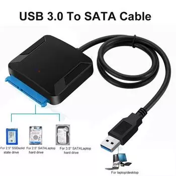 Кабель USB 3,0 к Sata USB3.0, адаптер для жесткого диска, конвертер 2,5/3,5 дюйма, внешний адаптер для жесткого диска SSD для ноутбука Xbox One Xbox 360 PS4