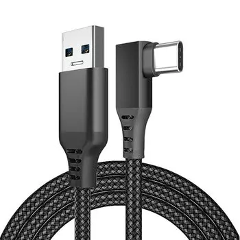 Кабель USB 3.2 Gen1 длиной 3 м YITONGXXSUN USB-C и USB-A, высокоскоростная передача данных 5 Гбит/с, совместим со смартфонами/планшетами/игровыми консолями типа C (черный)