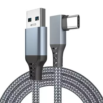 Кабель USB 3.2 Gen1 длиной 6 м YITONGXXSUN USB-C и USB-A, высокоскоростная передача данных 5 Гбит/с, совместим со смартфонами/планшетами/игровыми консолями типа C (серый)