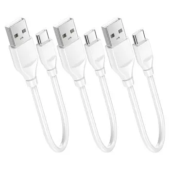 Кабель USB C [30 см, 3 шт.] тип C короткий, 2,4 А, быстрая зарядка, высокоскоростная передача данных, материал USB-A - USB-C, TPE, iPhone16 15 серии/Galaxy S25/iPad