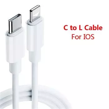 Кабель USB C для Apple iPhone 11 12 13 Pro 8 7 Plus iPad 20 Вт, кабель для быстрой зарядки, зарядное устройство PD, провод USB Type C, шнур для передачи данных IOS 1m-1pack