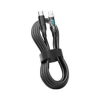 Кабель USB-C для быстрой зарядки мощностью 120 Вт со светодиодным дисплеем для устройств Apple 1 meter, USB-Typec, Five-core 120W