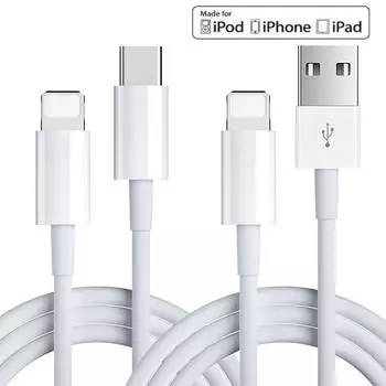 Кабель USB C для зарядки iPhone 11 12 для iPad Зарядное устройство PD типа C Провод быстрой зарядки для Macbook К телефонному кабелю IOS 1M