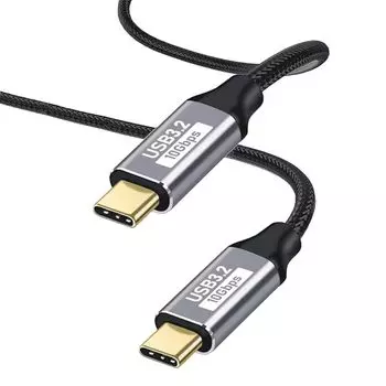 Кабель USB C для зарядки Type-C [совместимый с PD быстрый заряд мощностью 100 Вт/передача данных со скоростью 10 Гбит/с по стандарту 3.2] USB-C для сверхбыстрой зарядки Видеовыход 4K/60 Гц