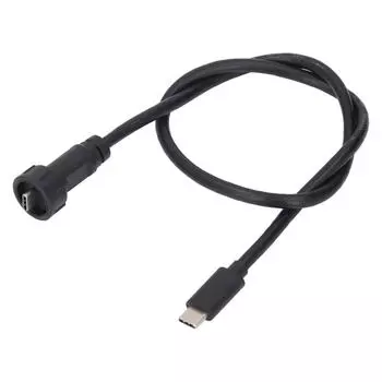 Кабель USB C «папа-папа» длиной 0,5 м, водонепроницаемый, IP67, IP68, прямой удлинитель типа C, 30 В 1.