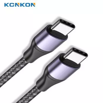 Кабель USB C - USB C мощностью 240 Вт, зарядный кабель USB C для быстрой зарядки iPhone 15/15Pro/15Plus/15ProMax, MacBook Pro 2020, iPad Pro 2020 0.5M серый