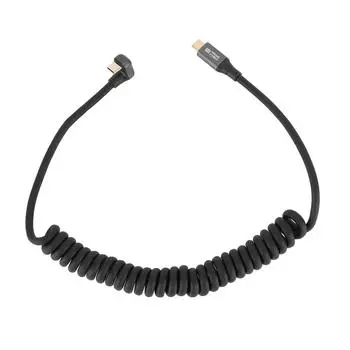 Кабель USB C - USB C PD100W для быстрой зарядки USB3.2 20 Гбит/с 20 В 5 А 8K 60 Гц Звук Видео Растягивающийся