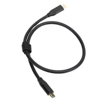 Кабель USB C — USB C, штекер — штекер, передача 20 Гбит/с, быстрая зарядка 240 Вт, вывод видео 4K 60 Гц, USB C 3.2 50cm / 19.69in