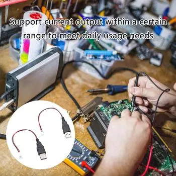 Кабель USB Male to XH2.54 2P Terminal Cable 2Core Power Supply Cable для передачи питания и сигнала в проектах DIY A