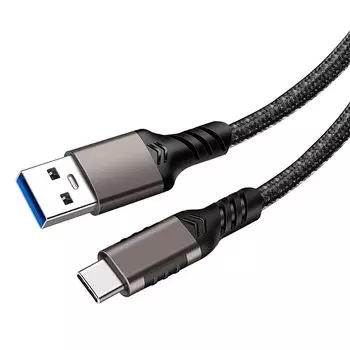 Кабель USB типа C (Нейлоновая вязка, 5м)[POTRRCIUSUER] USB-A - USB-C 10 Гбит/с высокоскоростная передача данных USB3.1 Gen2 60 Вт (3А/20В) Совместимость с быстрой зарядкой