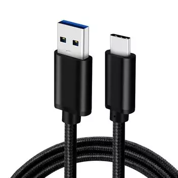 Кабель USB Type C 1,5 м [POTRRCIUSUER] USB-A - USB-C 10 Гбит/с высокоскоростная передача данных USB3.1 Gen2 60 Вт (3А/20В) быстрая зарядка, совместимая с типом C