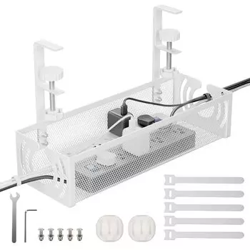 Кабель UTIMIU, скрытый кабель, кабель под столом, верхняя пластина для кабеля, легкое хранение без сверления, небольшой зажим для кабеля, кабельная проводка, японская инструкция белый