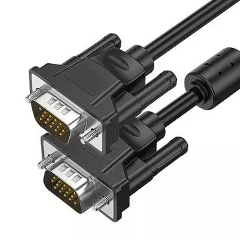 Кабель VGA «папа-папа» полностью медный с двойным экранированием 15-контактный HD 1920x1080 60 Гц VGA-кабель для компьютера
