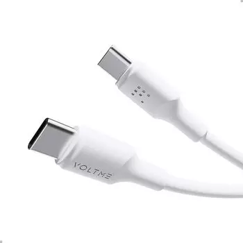 Кабель VOLTME USB Type C 60 Вт/3 А Поддерживает быструю зарядку PD/QC для предотвращения отключения передачи данных типа C iPhone 15, MacBook Совместимо с