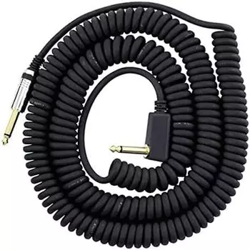 Кабель VOX Vox Кабель для гитары и бас-гитары Скручивающийся шнур Длина 9 м Черный VCC90