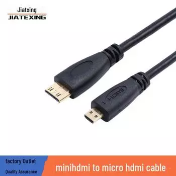 Кабель высокой четкости Mini HDMI - Micro HDMI - Кабель-адаптер Mini D - C 1 meter чёрный