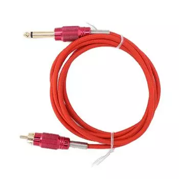 Кабель-зажим для татуировки 1,8 м RCA адаптер питания для тату-машинки Соединительный кабель шнур для татуировки красный