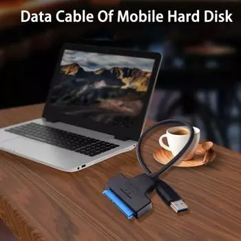Кабель жесткого диска для передачи данных, стабильный SATA 5 Гбит/с, USB3.0 на жесткий 2,5/3,5-дюймовый кабель для передачи данных, компьютер A