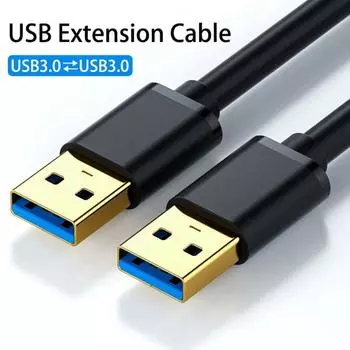 Кабели Адаптер USB 2.0 Удлинительный шнур USB-удлинитель Линия передачи данных USB 3.0 Кабель 1M-USB 2.0