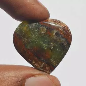 Кабошон из натурального хризопраза, 23 карата, размер 23x23 мм, в форме сердца, изготовление ювелирных изделий, ремесленные принадлежности 23x23 MM зелёный