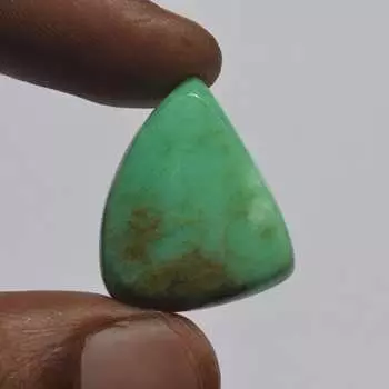 Кабошон из натурального хризопраза, 27 карат, размер 25x13 мм, треугольная форма, изготовление ювелирных изделий, ремесло 25x13 MM зелёный