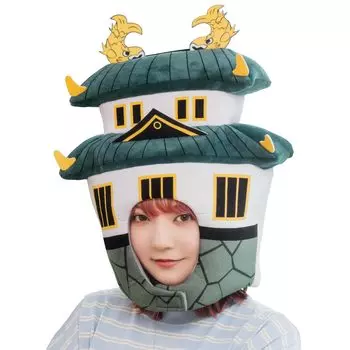 Kaburimon Cosplay Halloween Headwear Castle Unisex Gray [Clear Stone]
