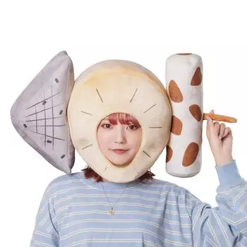 Kaburimon Cosplay Halloween Headwear Oden Unisex Brown [Clear Stone]