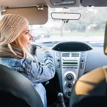 Качающаяся собака салон автомобиля отражатели заднего вида смотровое устройство подвесной ароматизатор украшение для автомобиля с функцией качающейся головы B чёрный