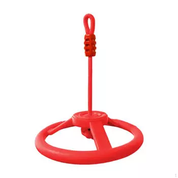 Качающееся колесо-препятствие для детей Обезьянка на открытом воздухе красный