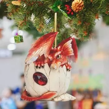 Качающийся дракон, подвесное украшение для зеркала автомобиля, рождественская елка, украшение для автомобиля, акриловые универсальные аксессуары для салона автомобиля B