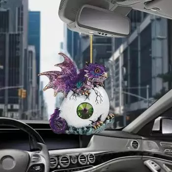 Качающийся дракон, подвесное украшение для зеркала автомобиля, рождественская елка, украшение для автомобиля, акрил A